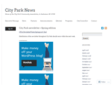 Tablet Screenshot of cityparksask.com